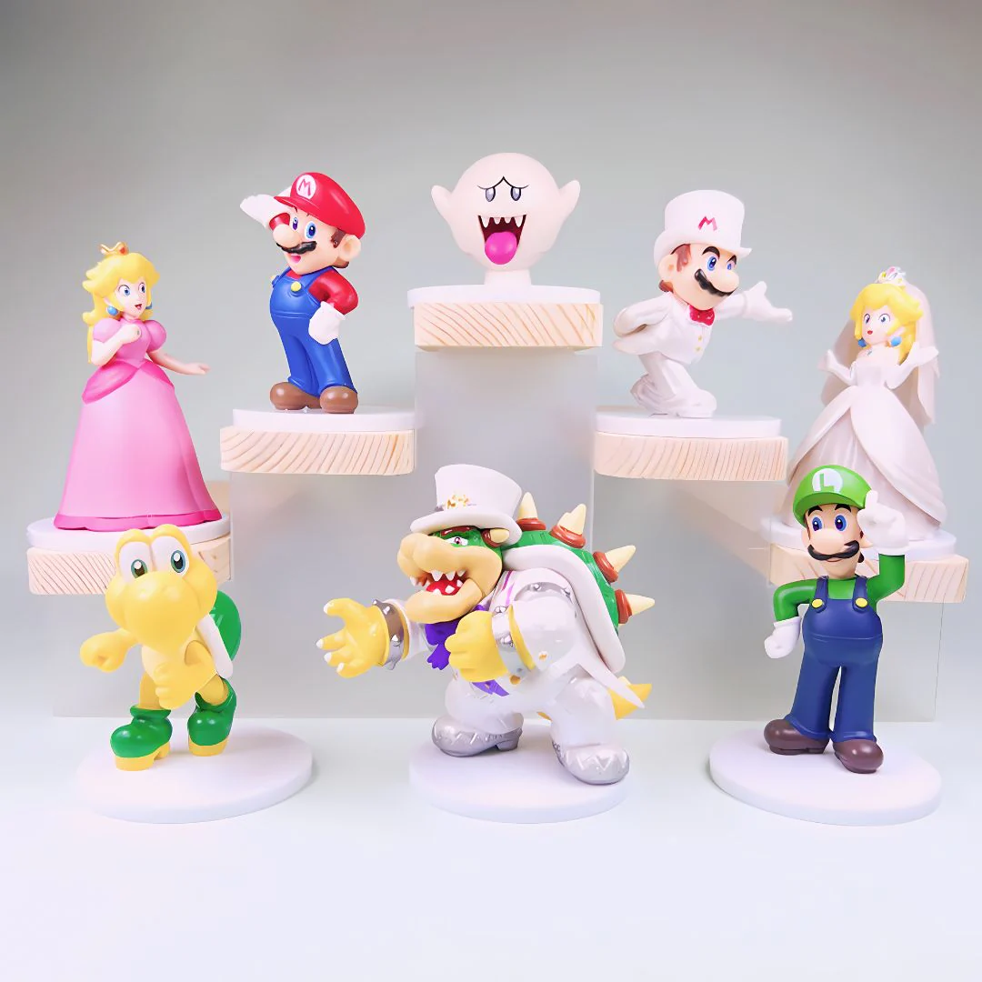 The Mushroom Kingdom Crew | Mario Collectible Figurines (Set of 8) - Image 3