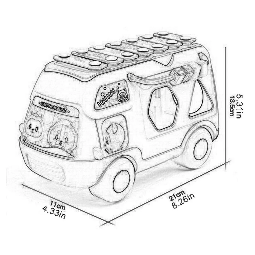 Musical Van - Pull Along Shape Sorter | Educational Toys for Kids - Image 4