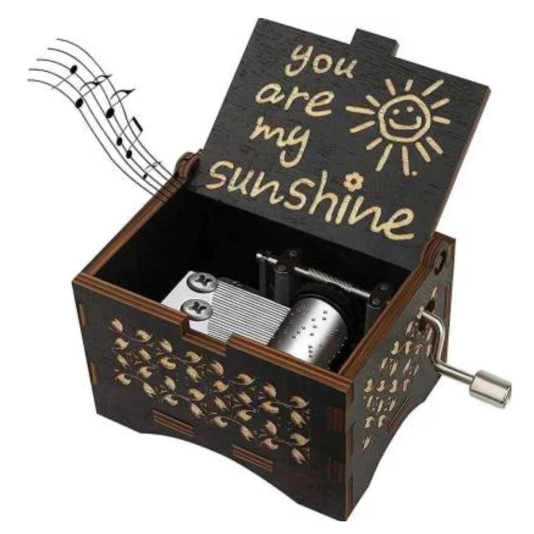 My Sunshine Music Box | Hand Crank Wood Box | Gifts for Music Lover - Image 10