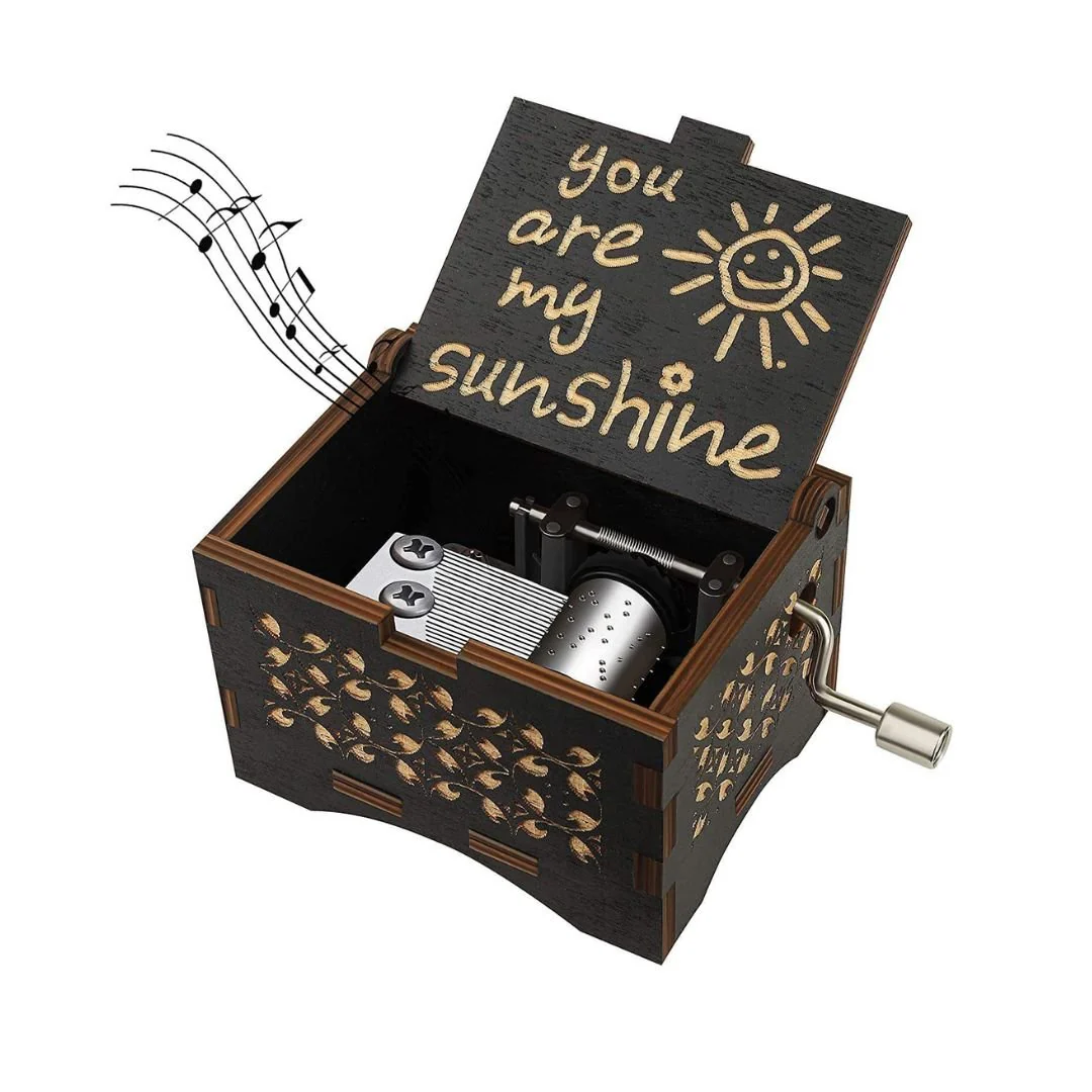 My Sunshine Music Box | Hand Crank Wood Box | Gifts for Music Lover - Image 16