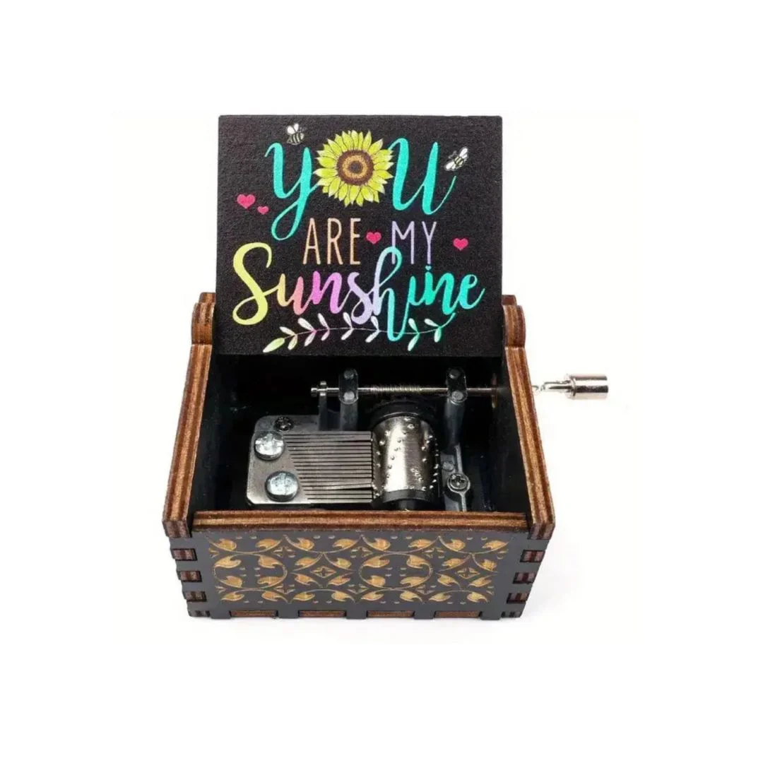 My Sunshine Music Box | Hand Crank Wood Box | Gifts for Music Lover - Image 19