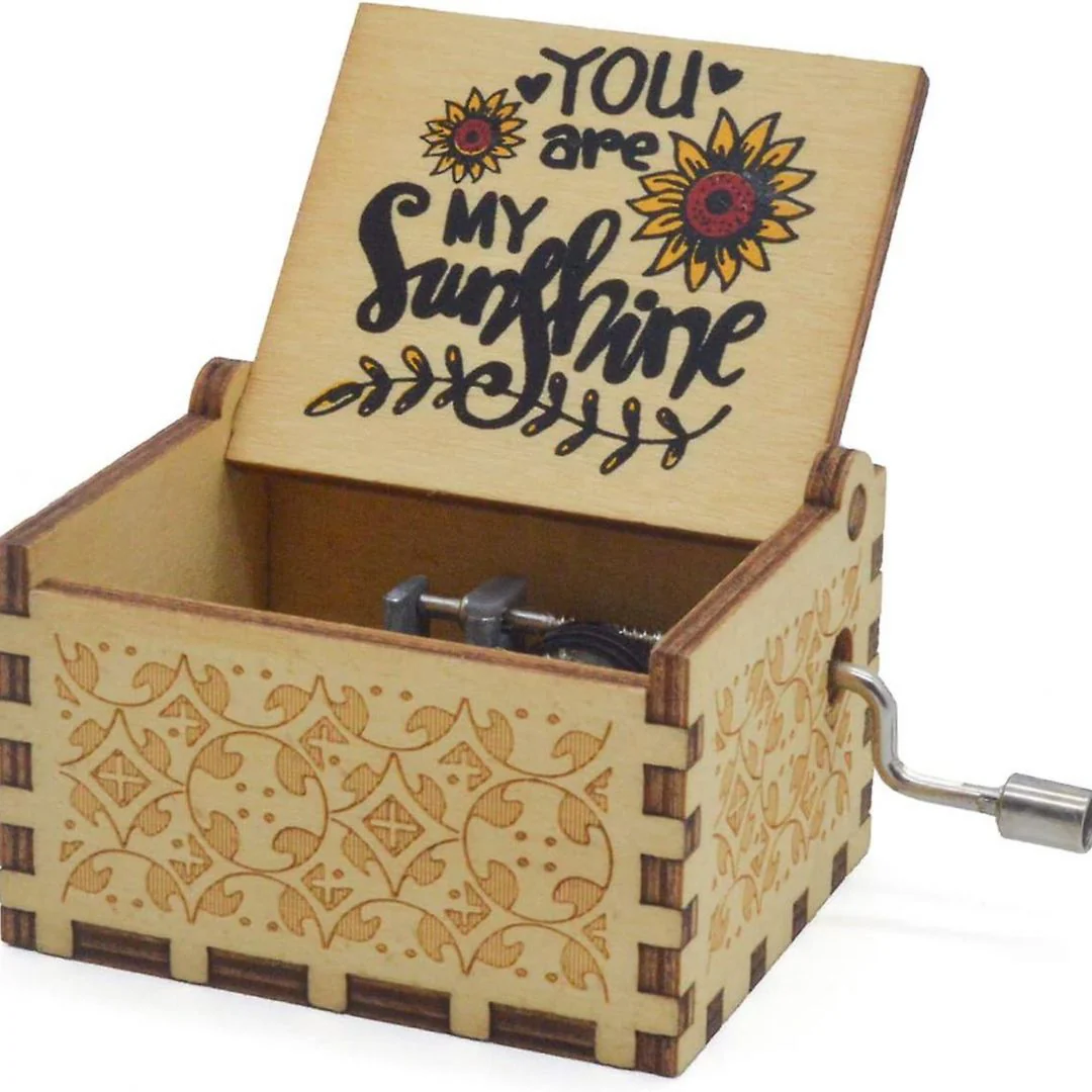 My Sunshine Music Box | Hand Crank Wood Box | Gifts for Music Lover - Image 7