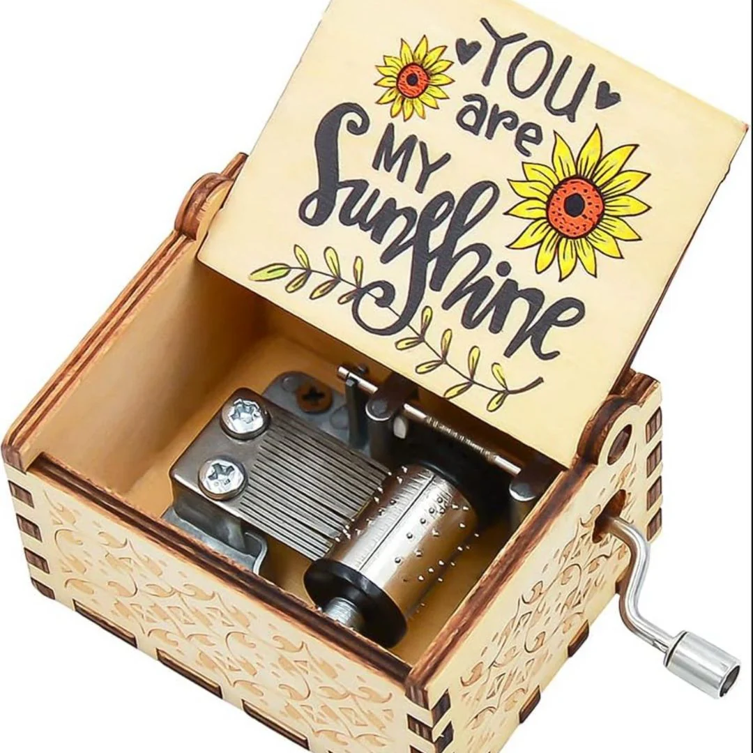 My Sunshine Music Box | Hand Crank Wood Box | Gifts for Music Lover - Image 8