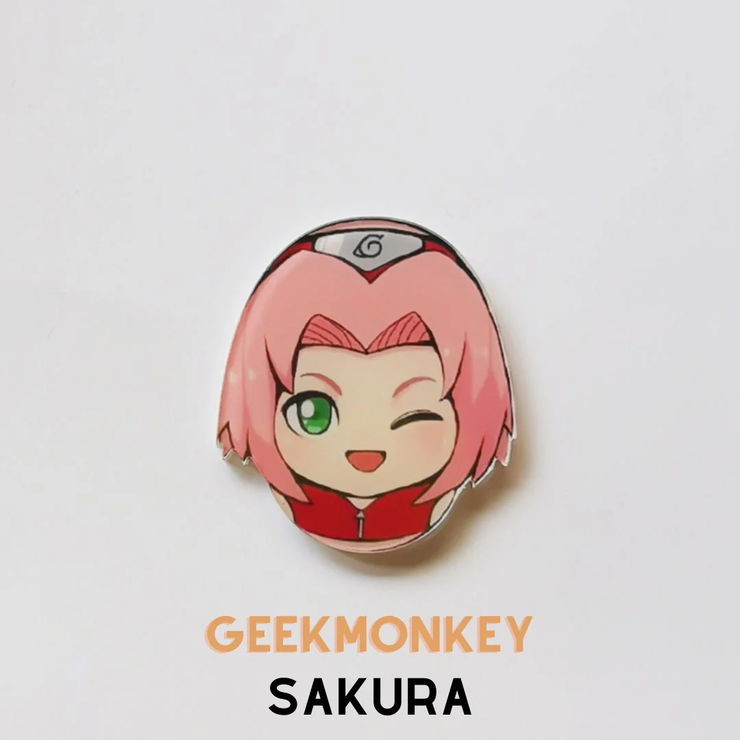 Anime & Friends Acrylic Badge | Acrylic Safety Pins for Naruto Fans - Image 14