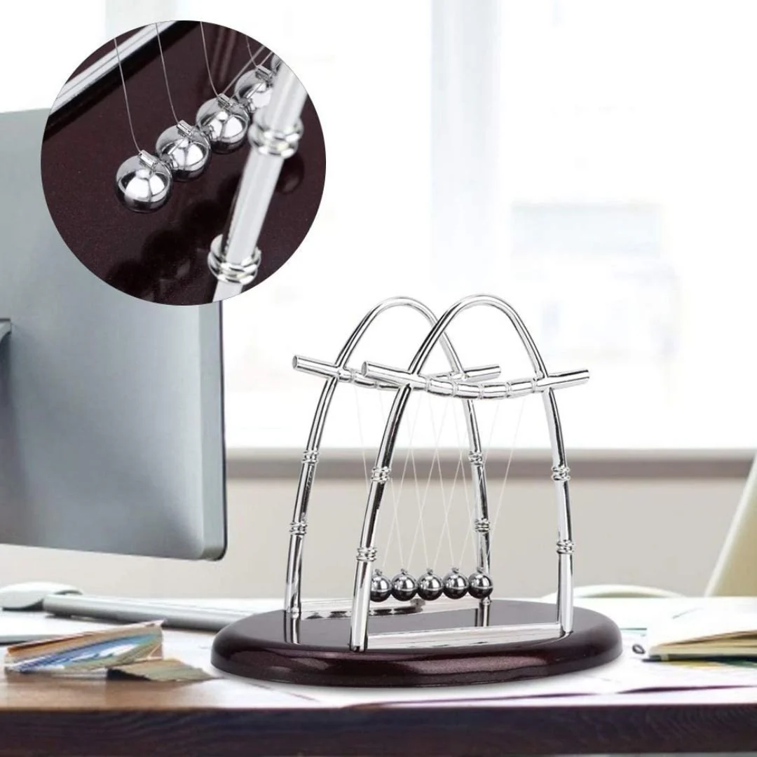 Newton's Cradle Curved (Collision Balls / Pendulum Balls) - Image 2