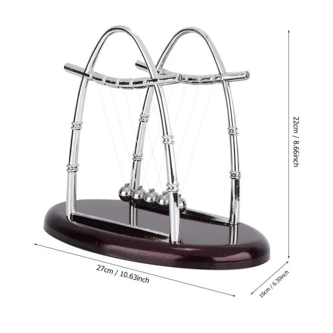Newton's Cradle Curved (Collision Balls / Pendulum Balls) - Image 3