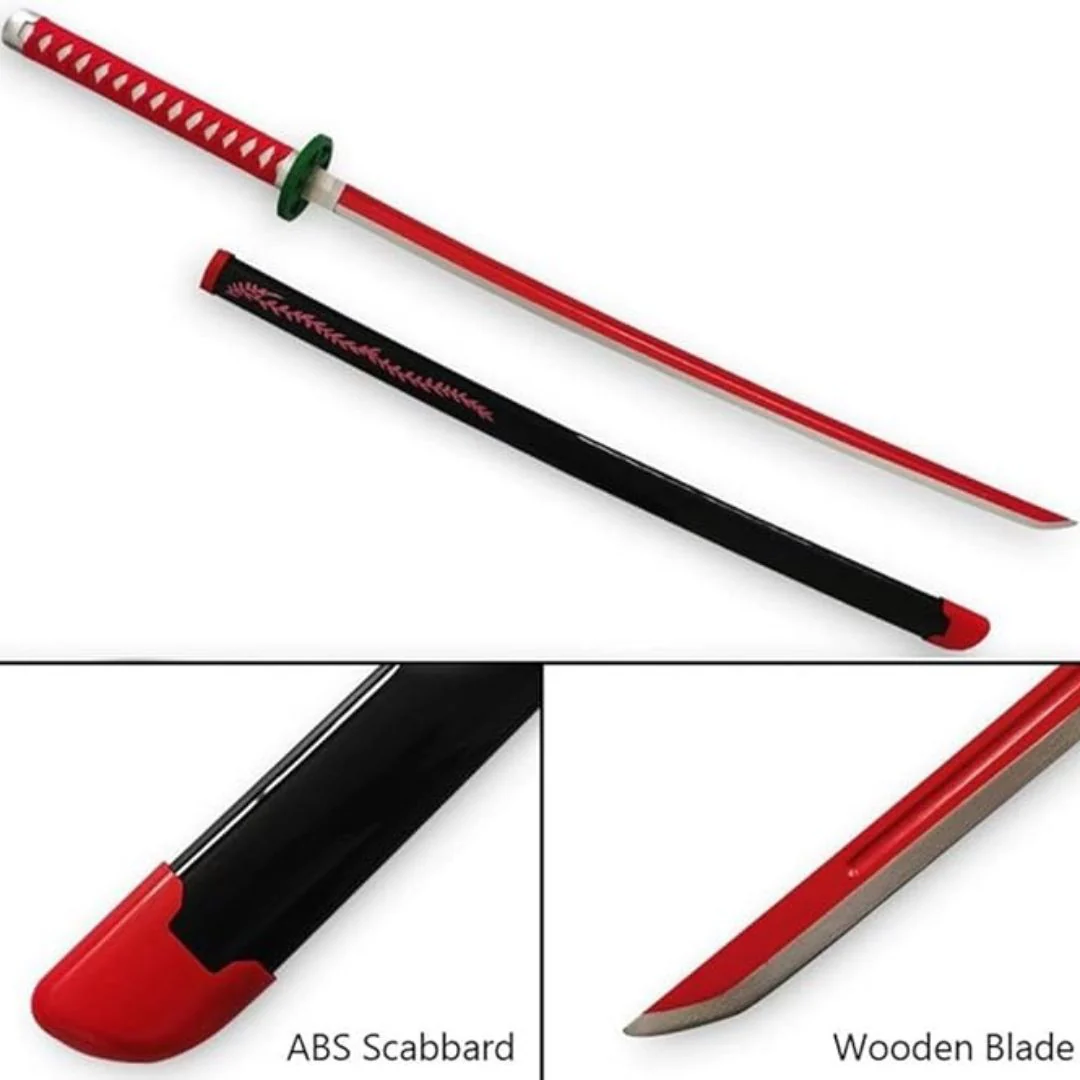 Demon Slayer Nezuko Kamado Nichirin Sword Replica – Demon Slayer Wooden Cosplay Katana - Image 4