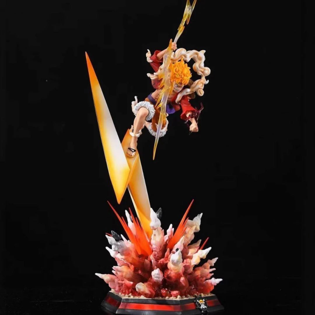 Nika Luffy LED Light-Up Statue (46cm) — Lightning Effect Action Figure Collectible - Image 4