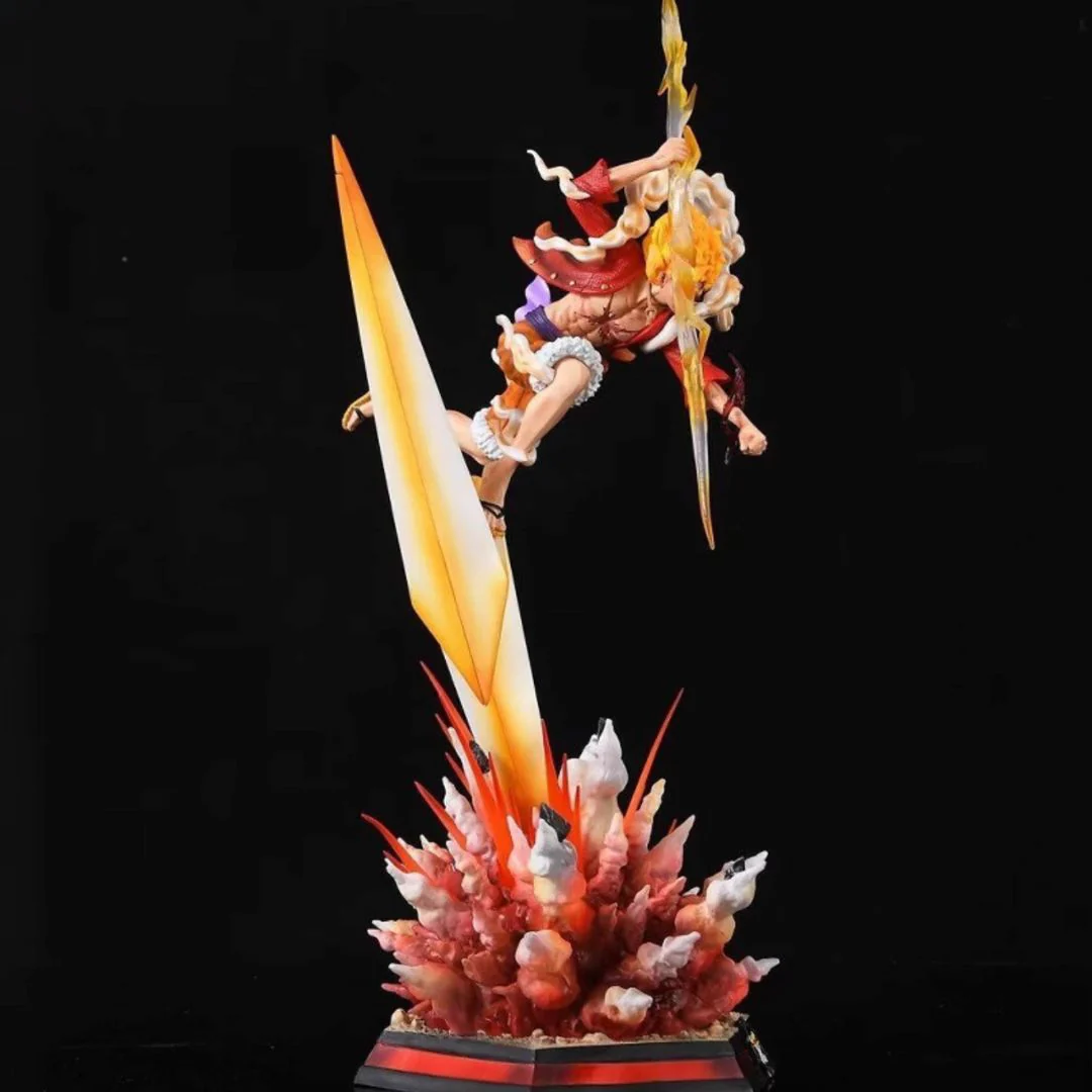 Nika Luffy LED Light-Up Statue (46cm) — Lightning Effect Action Figure Collectible - Image 5