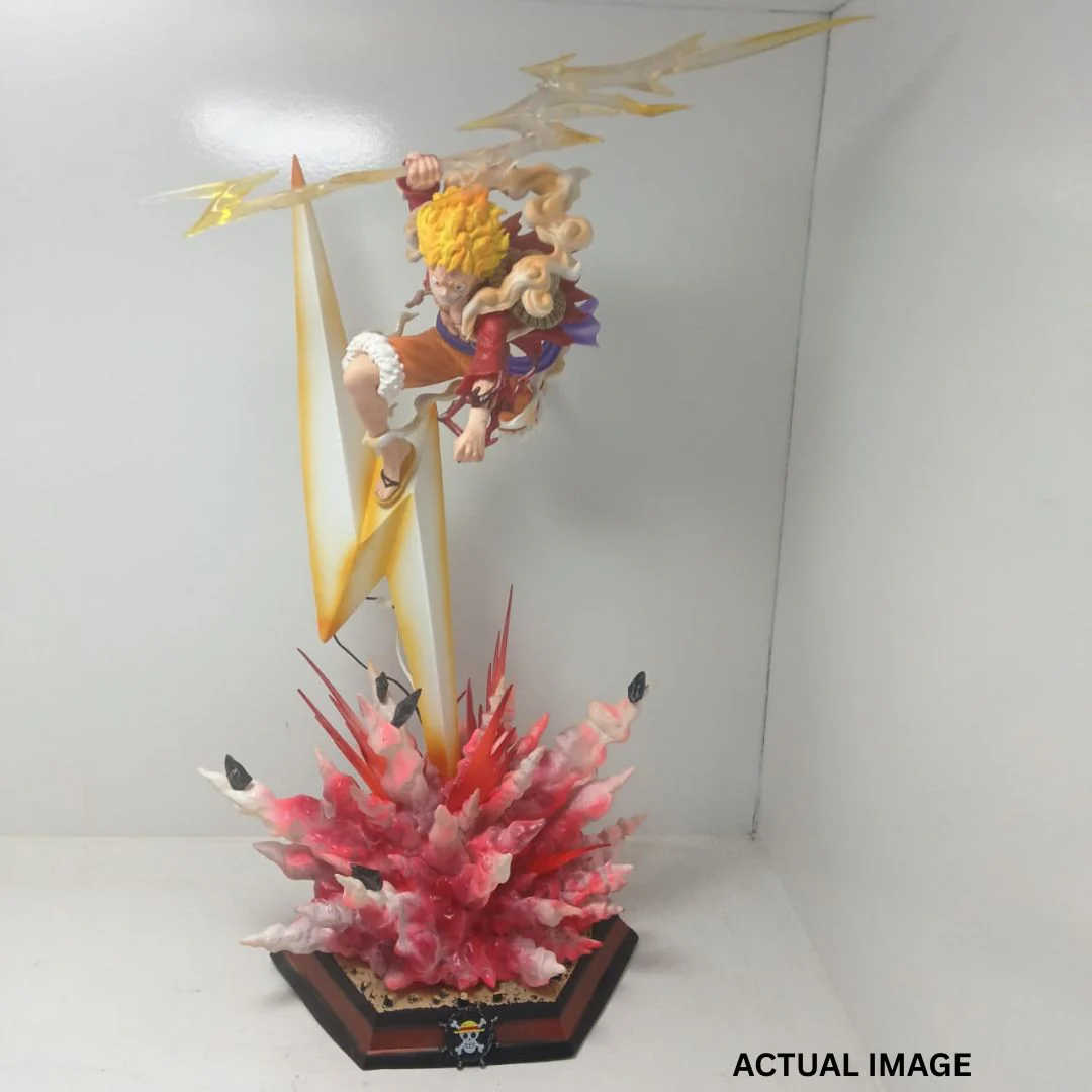 Nika Luffy LED Light-Up Statue (46cm) — Lightning Effect Action Figure Collectible - Image 8