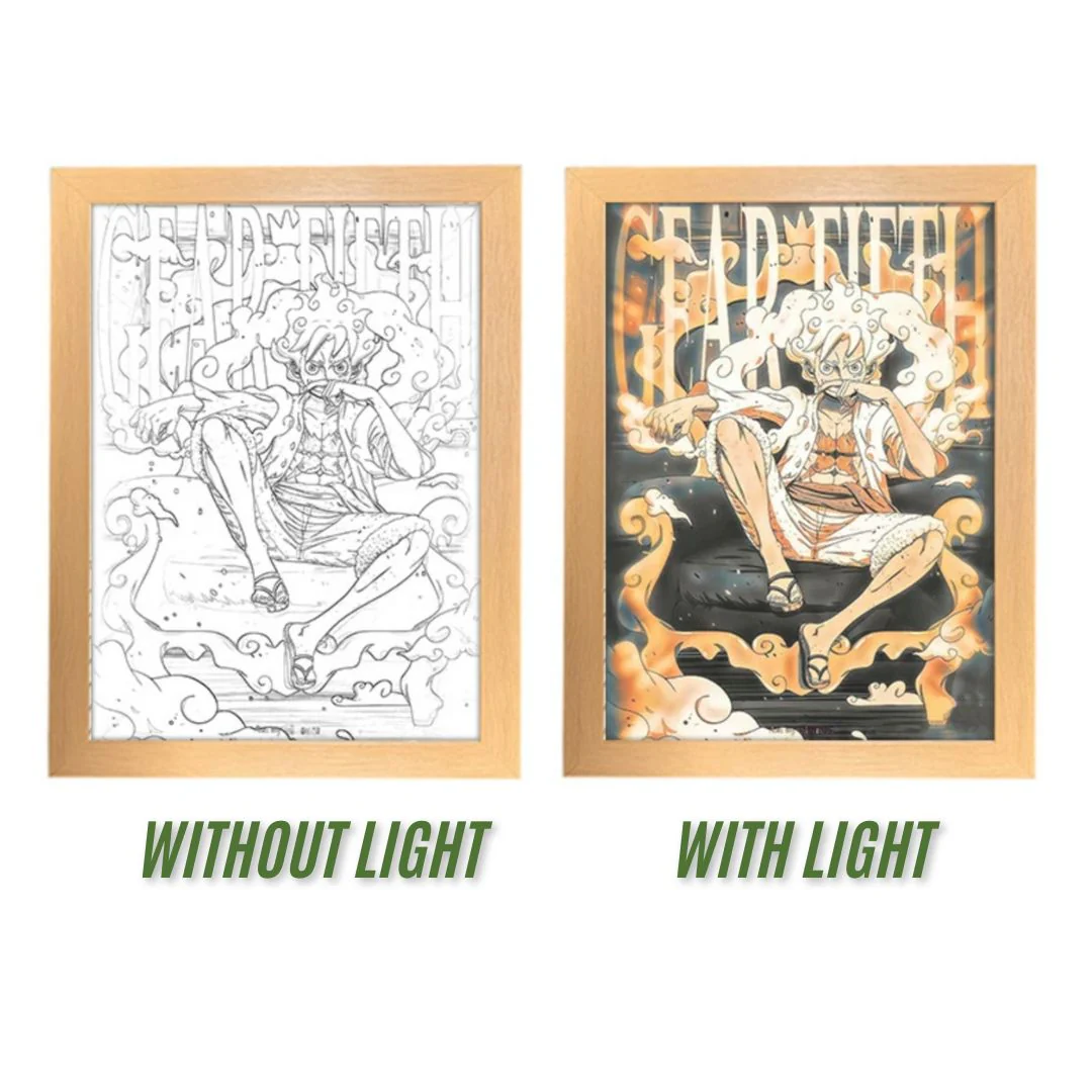 One Piece Light Painting | Luffy Crew LED Light Painting
