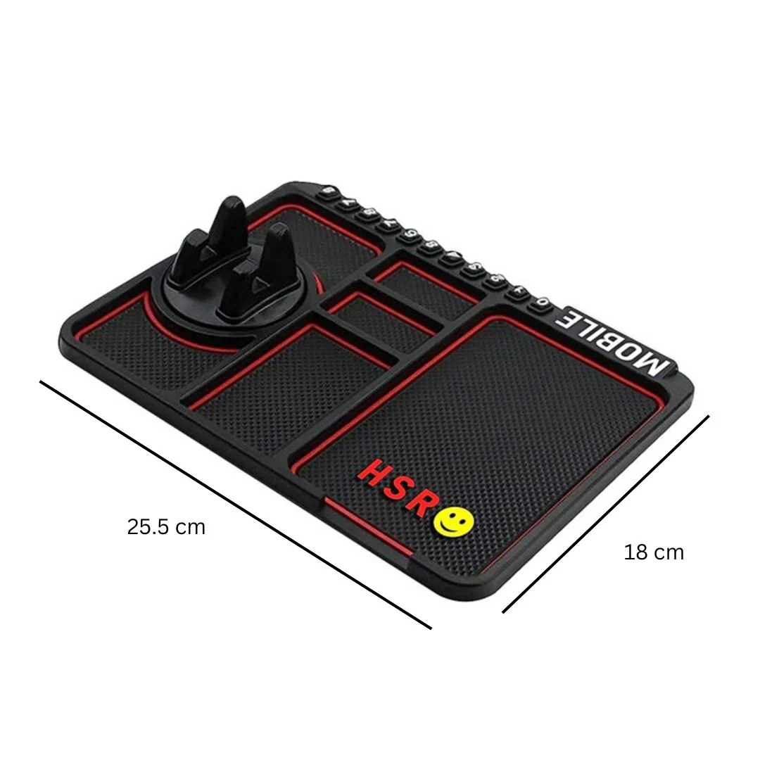 Non-Slip Car Dashboard Tray | Car Phone Holder Tray for Keys, Coins - Image 2