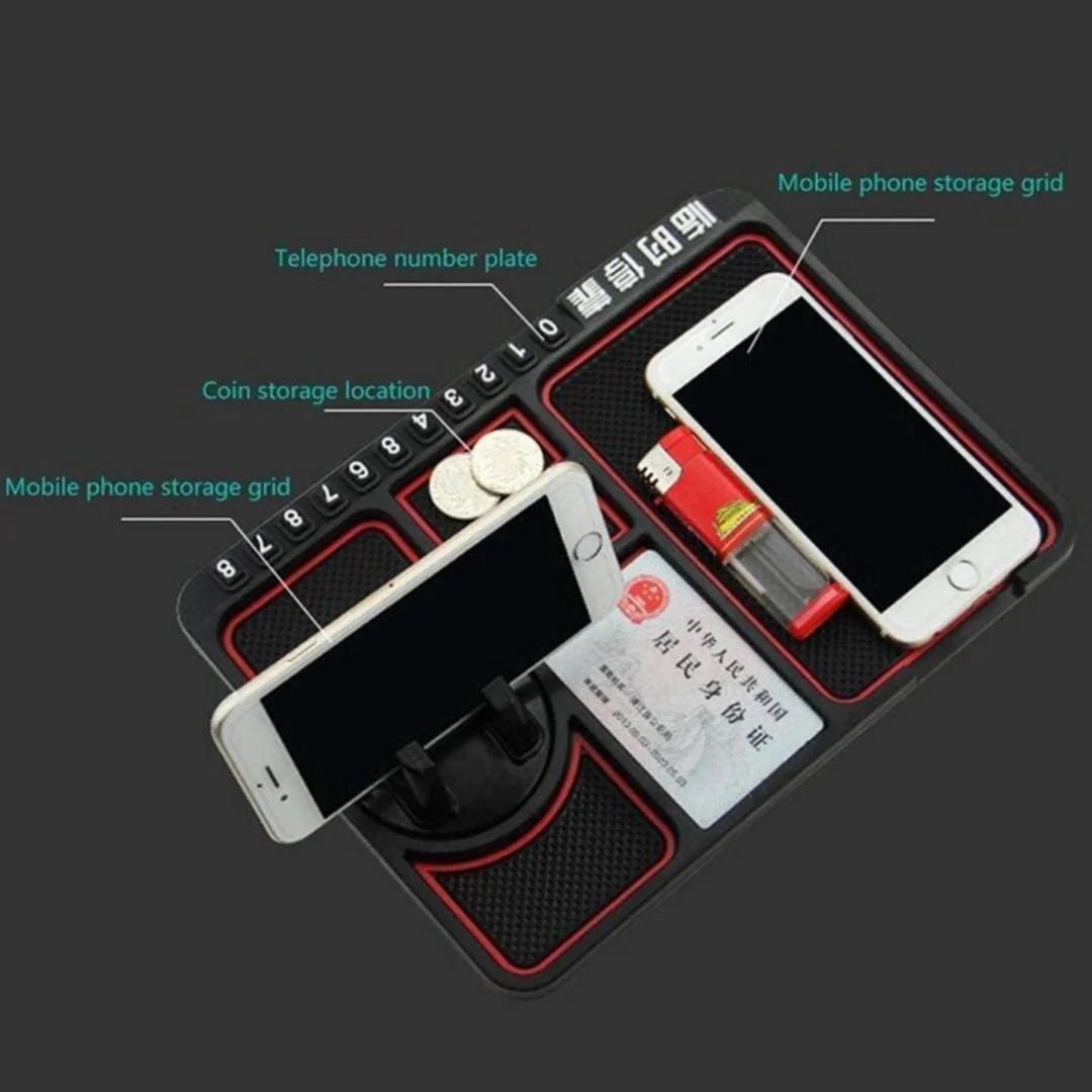 Non-Slip Car Dashboard Tray | Car Phone Holder Tray for Keys, Coins - Image 5