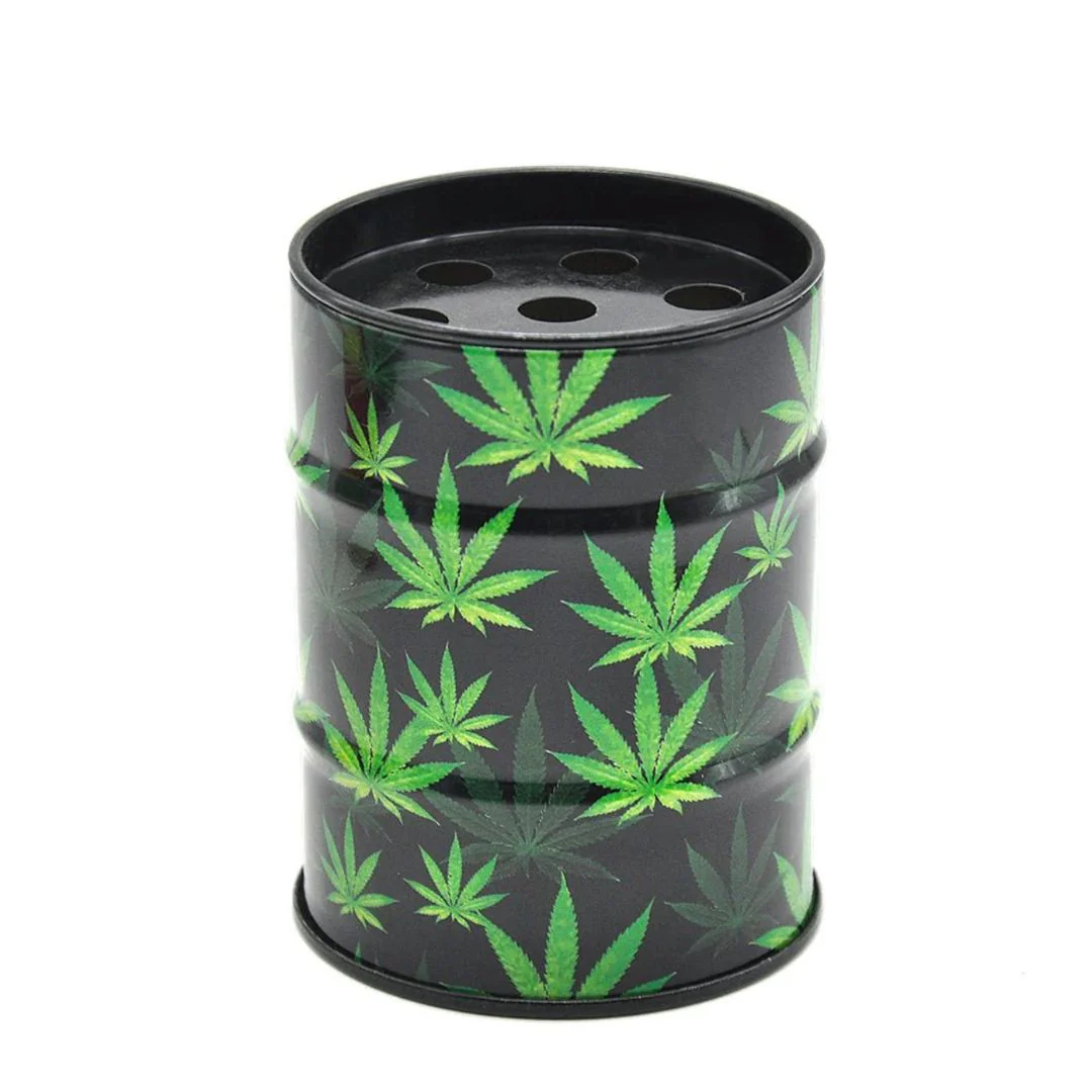 Oil Drum Shaped Ashtray - Vivid Pattern Drum Shaped Holder - Image 4