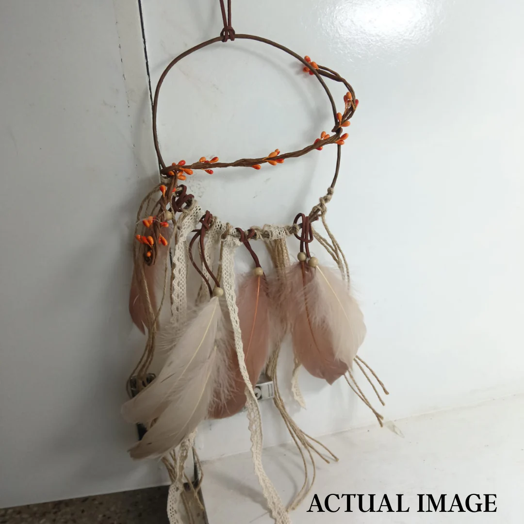 Pastel Feather Dreamcatcher – Handmade Boho Wall Décor - Image 6