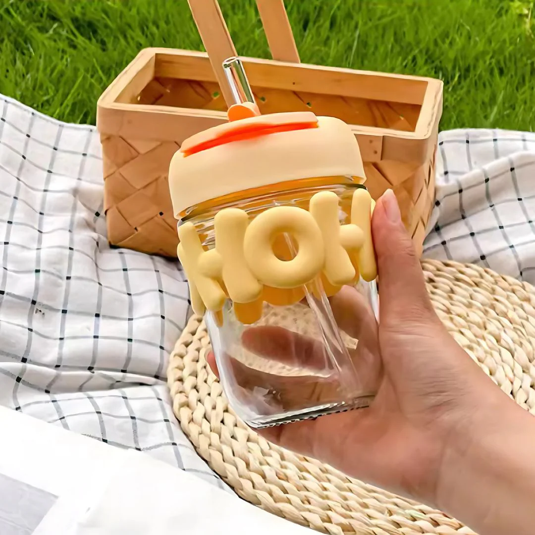 Pastel Glass Cup with 3D Letters | Pinterest-Worthy Cup - Image 5