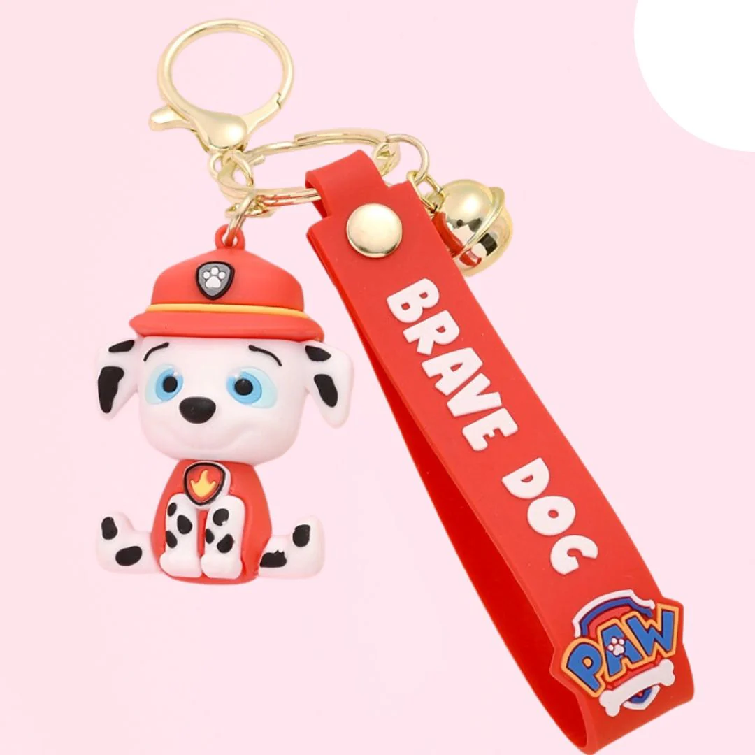 Cute Brave Dog Keychain | keychain for Girls