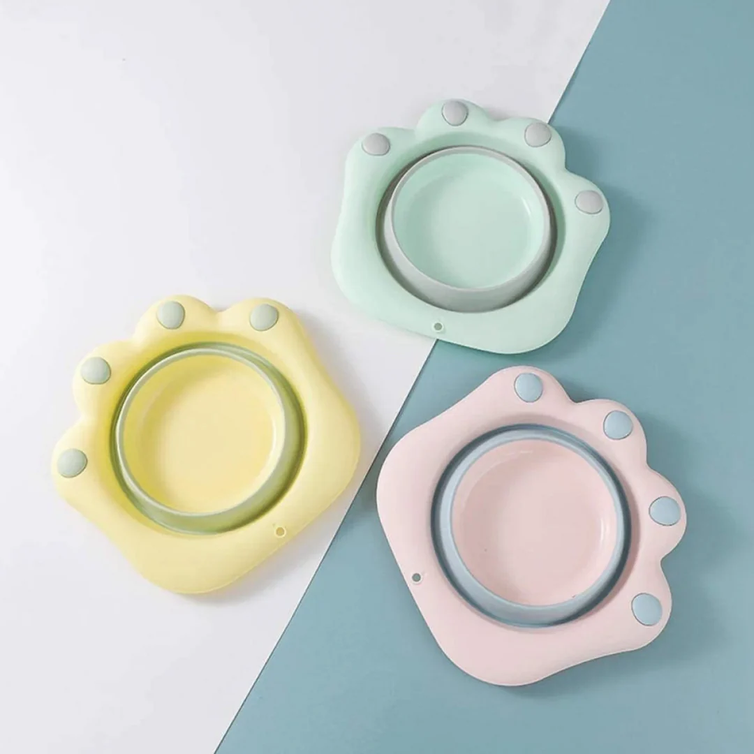 Pawsome Foldable Wash Basin for Foot Dips | Pets in Pastel Color - Image 2