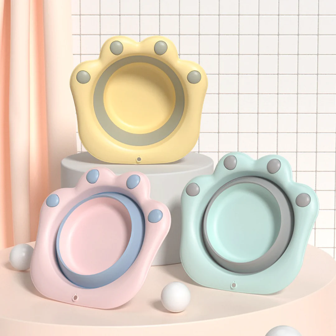Pawsome Foldable Wash Basin for Foot Dips | Pets in Pastel Color - Image 5