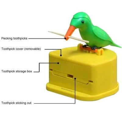 Pecking Bird Toothpick Dispenser - Image 3
