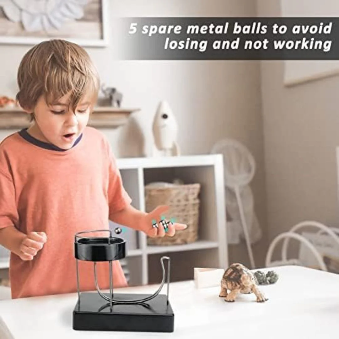 Mesmerizing Motion Machine | Automatic Swing Science Plastic Sculpture - Image 4