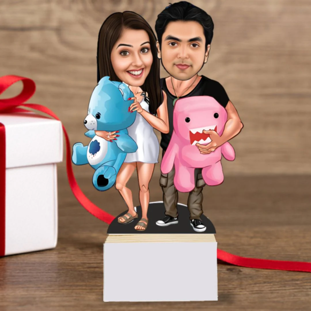 Personalized Couple BobbleHead Caricature | 2D Bobblehead for Couples - Image 2