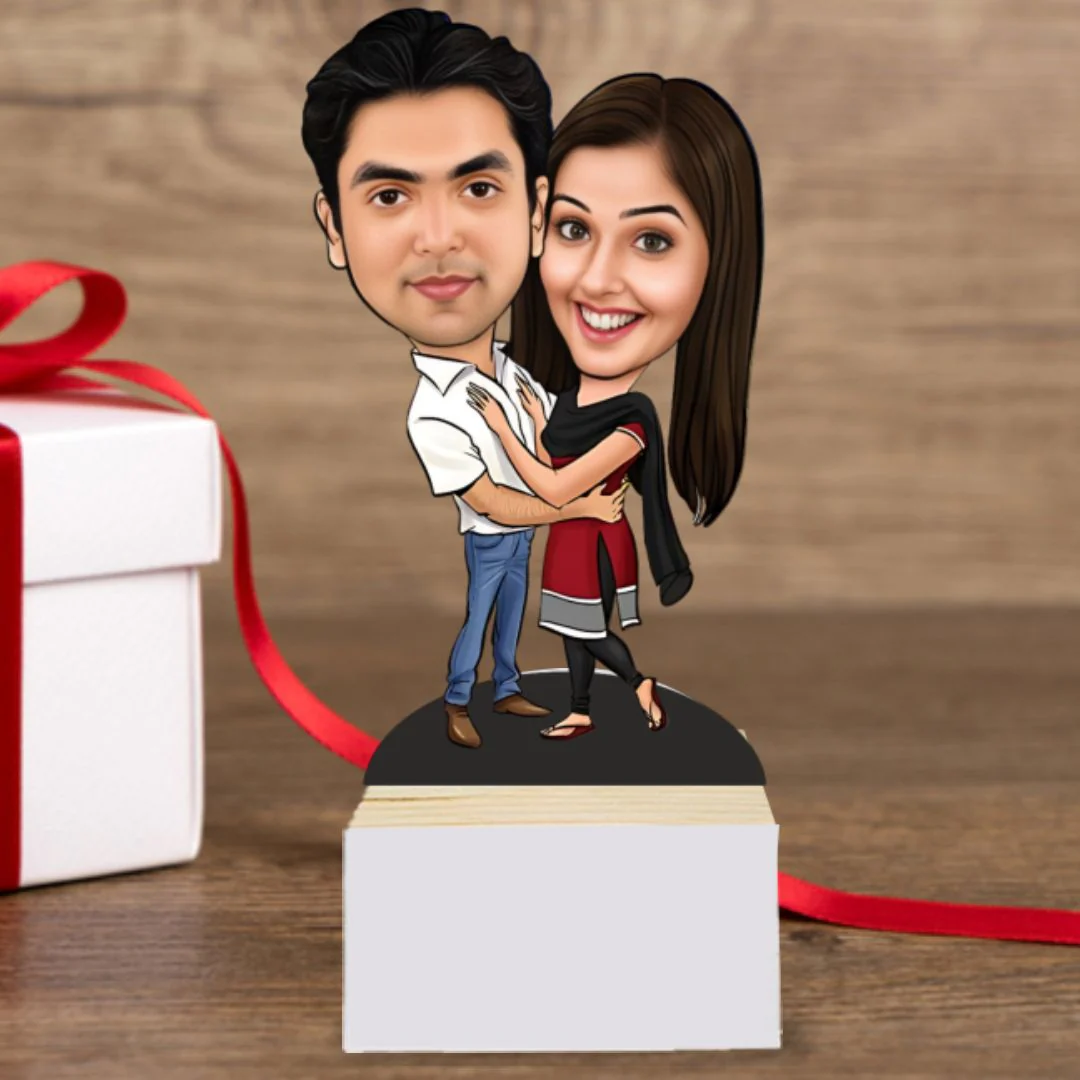 Personalized Couple BobbleHead Caricature | 2D Bobblehead for Couples - Image 4