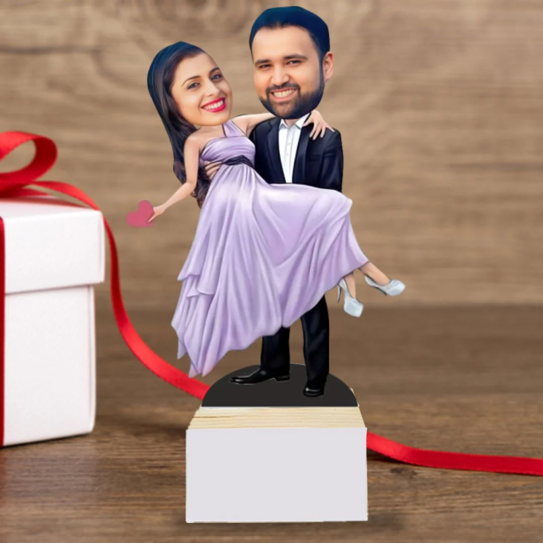 Personalized Couple BobbleHead Caricature | 2D Bobblehead for Couples - Image 5