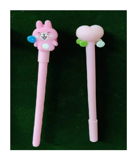 Geekmonkey 6 Pcs Fancy Pink Girls Favorite Cute & Creative Gel Pen Set - Image 2