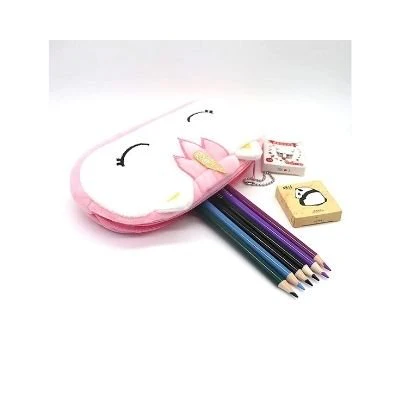 Pink Unicorn Pen Pencil Zipper Pouch - Image 3