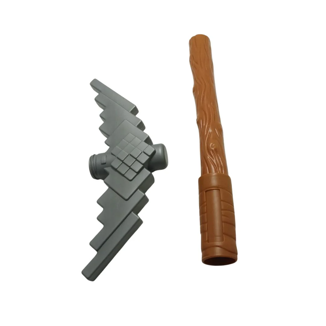 Pixel Block Toy Axe - Minecraft Inspired 3D PickAxe - Image 3