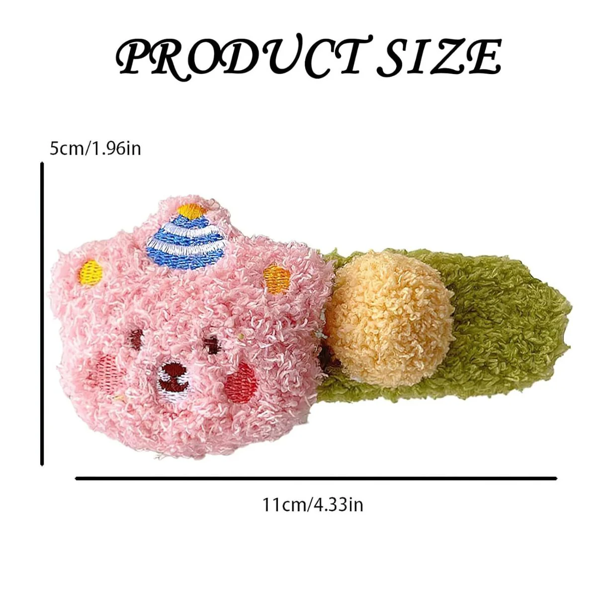 Cute Plush Cartoon Hair Clip For Girls - Image 4
