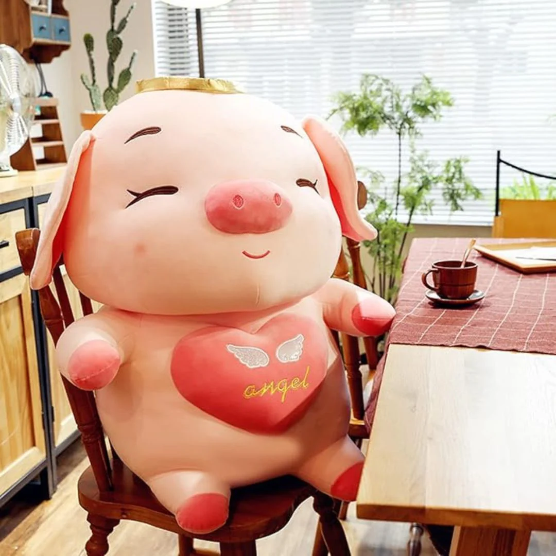 Plush Pig with Halo | Soft and Squishy Pig Toy - Image 2