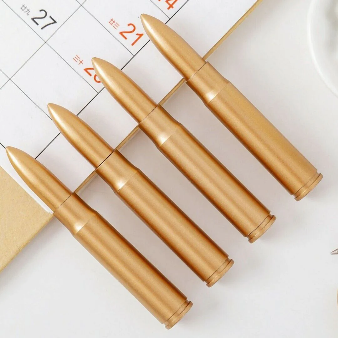 Pocket Sized Bullet Pen | Sleek Ammo Shaped Ball Pen [Set of 2] - Image 2