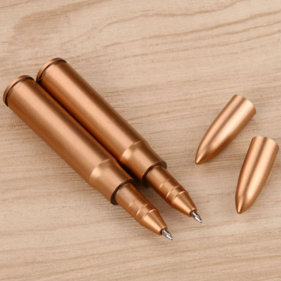 Pocket Sized Bullet Pen | Sleek Ammo Shaped Ball Pen [Set of 2] - Image 5