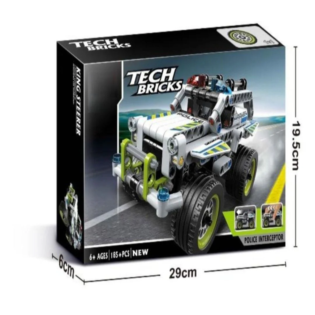 Police Interceptor Off-Road Vehicle Building Blocks (185 pcs) - Image 3