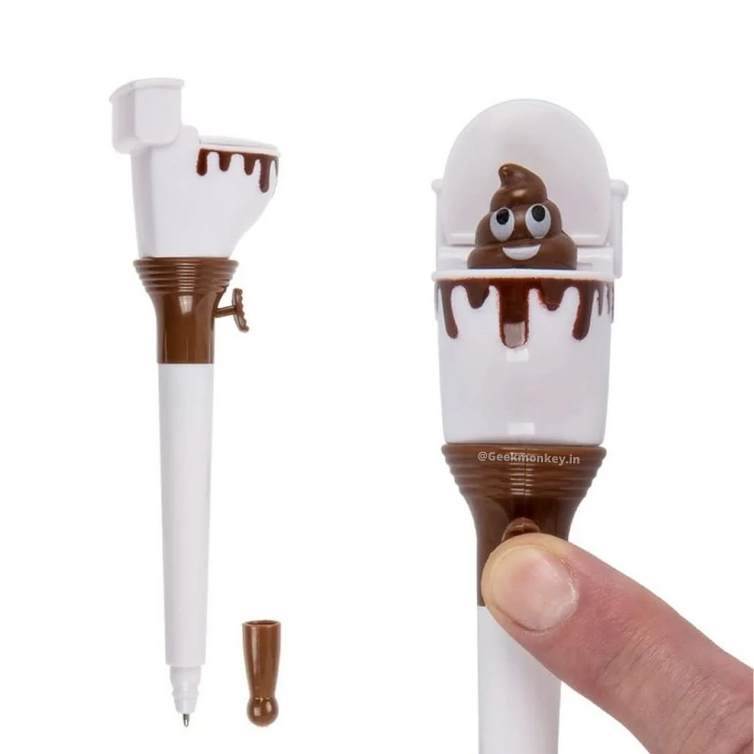 Poo in Toilet Pens - Set of 2 | Gifts For Prankster