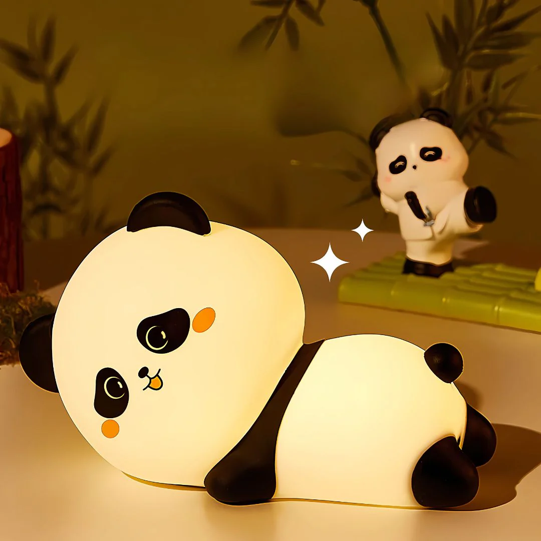 Pookie Panda Silicone Lamp | Touch Sensor Panda Lamp, Rechargeable Night Light - Image 6