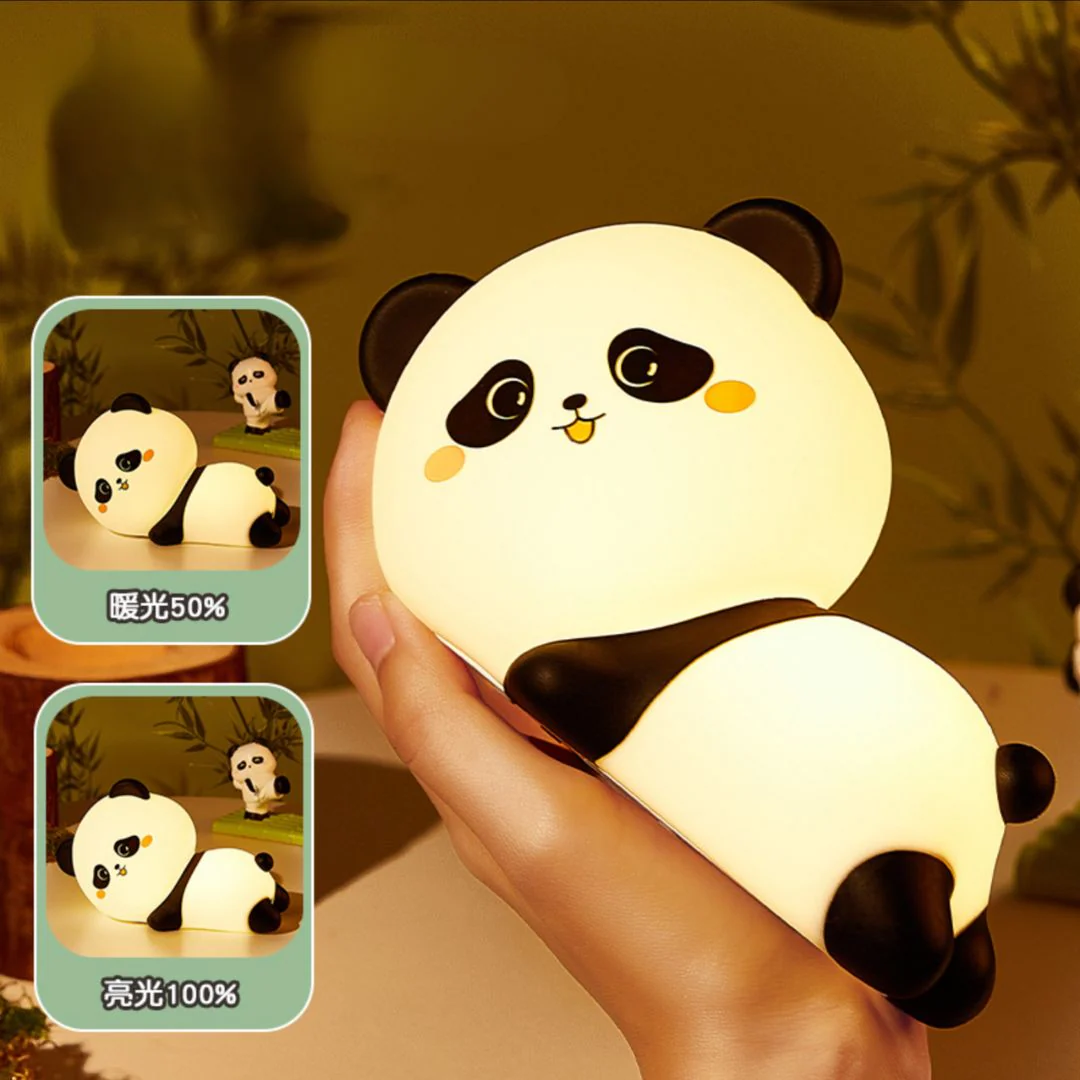 Pookie Panda Silicone Lamp | Touch Sensor Panda Lamp, Rechargeable Night Light - Image 7