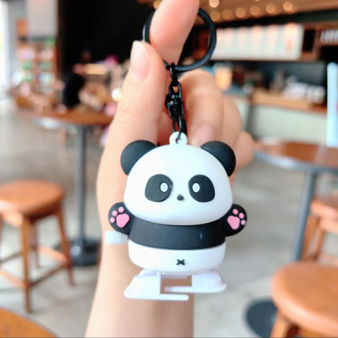 Pookie Panda Windup Keychain | Cutesy Toy Keychain With Bagcharm