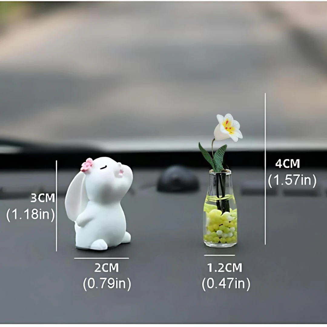 Pookie Rabbit Car Decor: Cute & Whimsical Car Accessories - Image 3