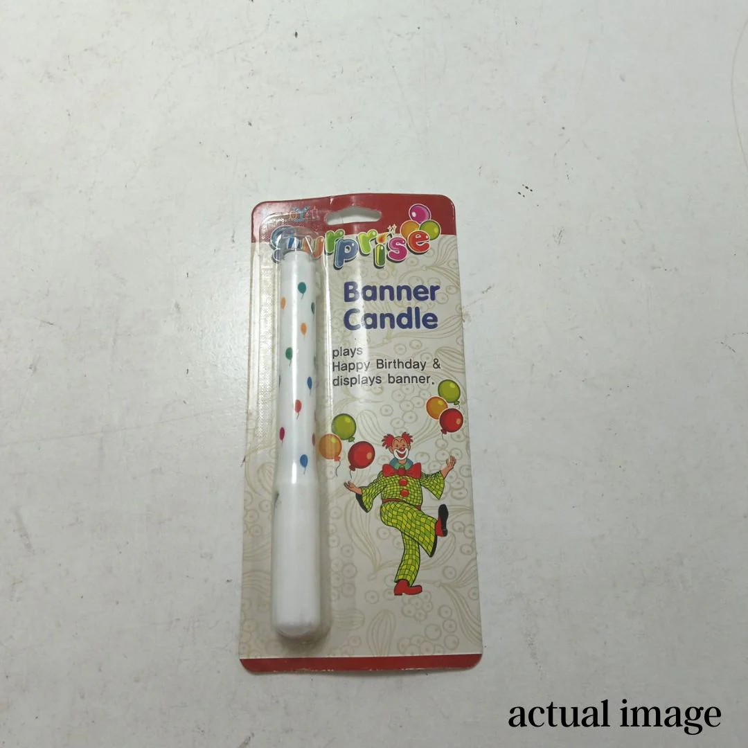 Surprise Pop-Up Banner Birthday Candle - Image 11