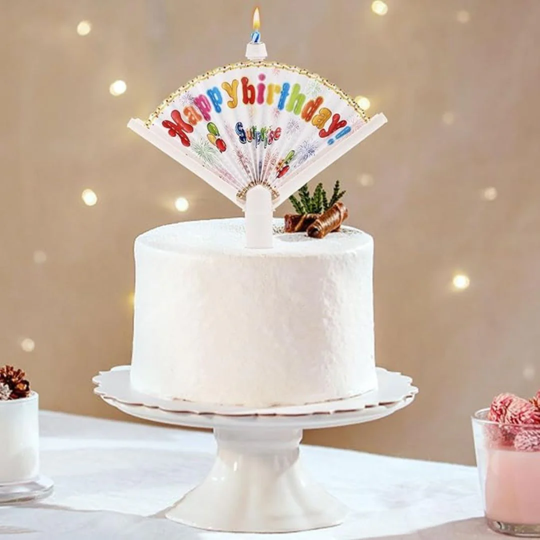 Surprise Pop-Up Banner Birthday Candle - Image 2
