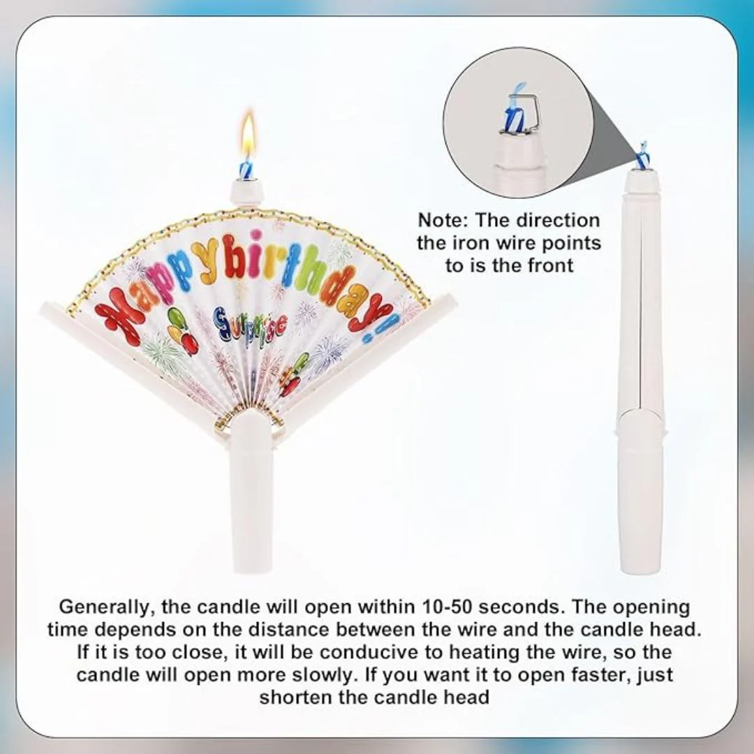 Surprise Pop-Up Banner Birthday Candle - Image 8