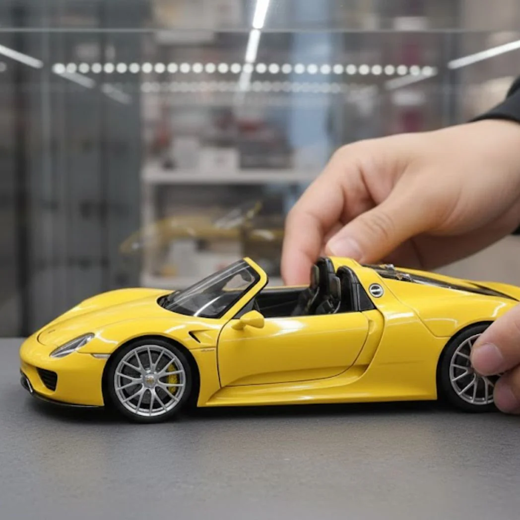 Welly Porsche 918 Spyder Convertible Car Model – 1:24 Scale Official Licensed Die-Cast - Image 4
