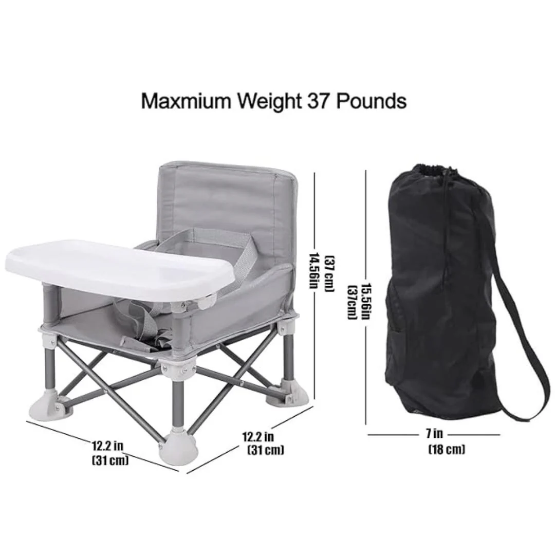 Portable Baby Booster Seat – Foldable High Chair for Travel, Camping n Dining Out - Image 2
