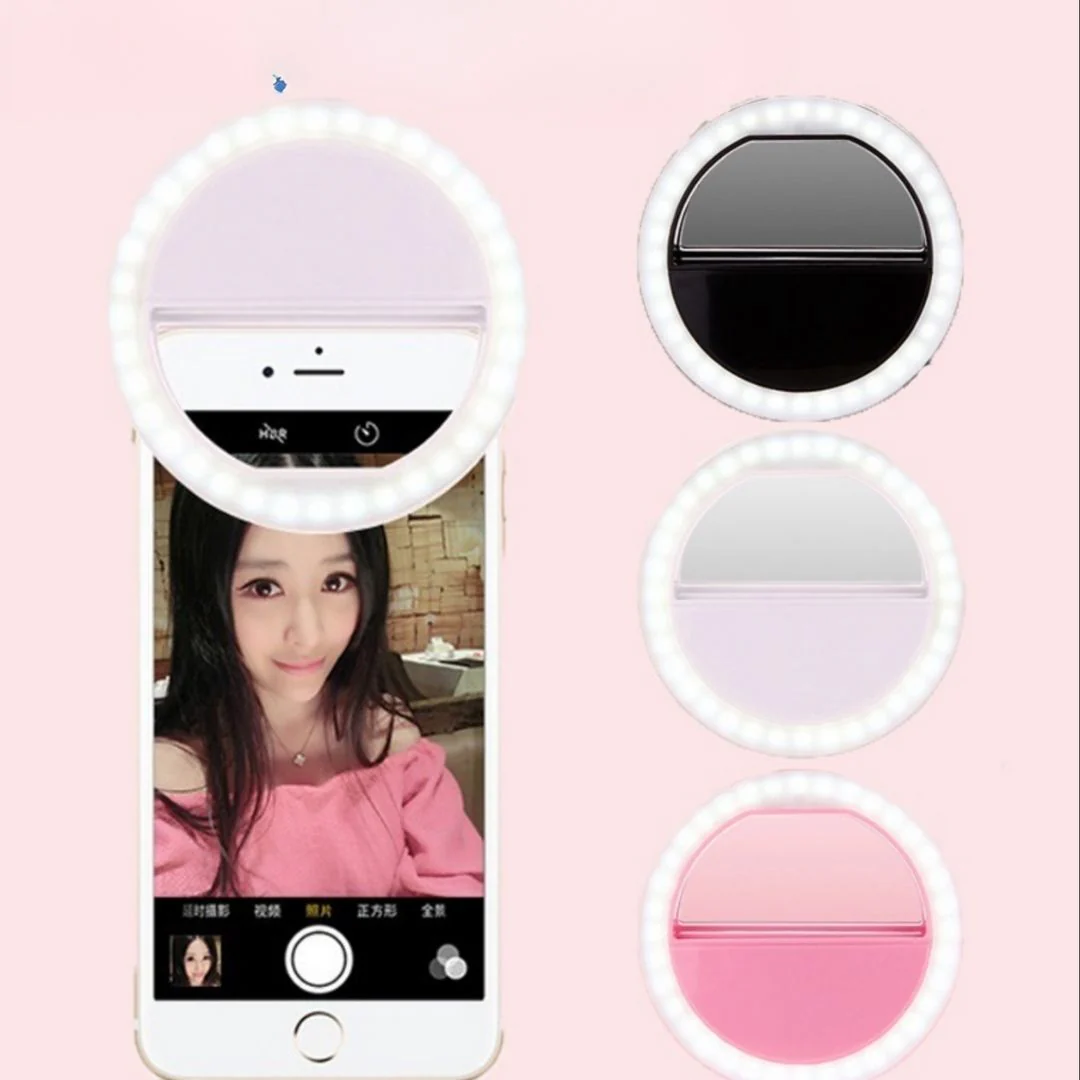 Portable Ring Selfie Light for All Phones | 36 LED Light for Phone (Random Color) - Image 3