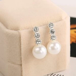 Precious Pearl Drop Earrings - Image 3