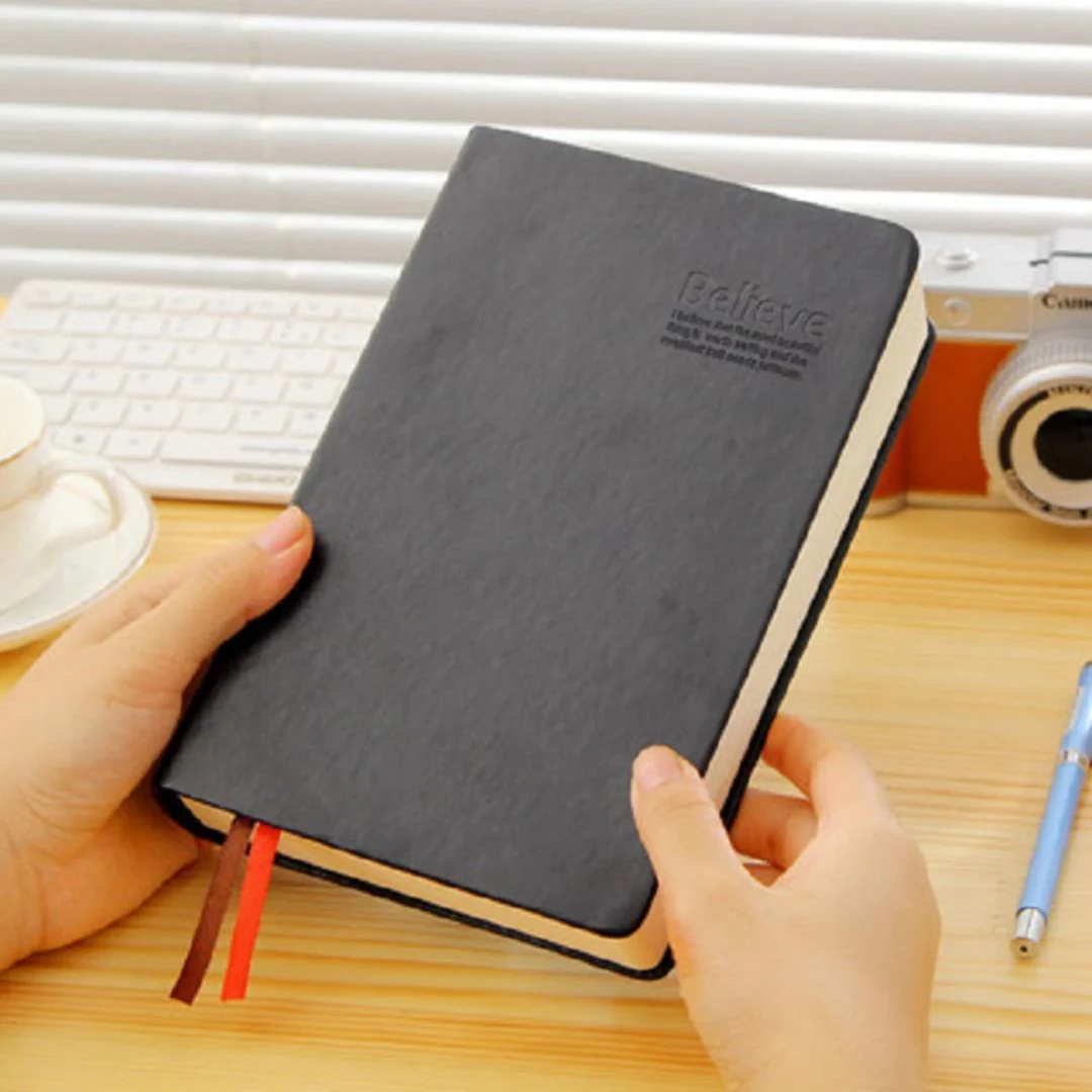 Premium Golden Edge Notebook | PU Cover Thick Diary - Image 2