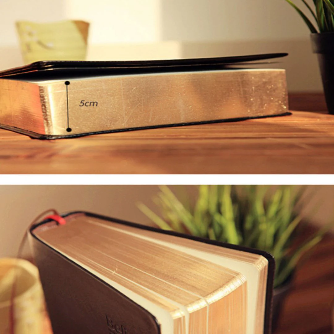 Premium Golden Edge Notebook | PU Cover Thick Diary - Image 4